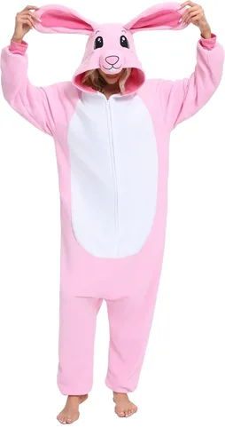 Vista 14 de BGOKTA Pijama de animal de Halloween para adultos, disfraz de cosplay, ropa para el hogar, una pieza Lty1-p