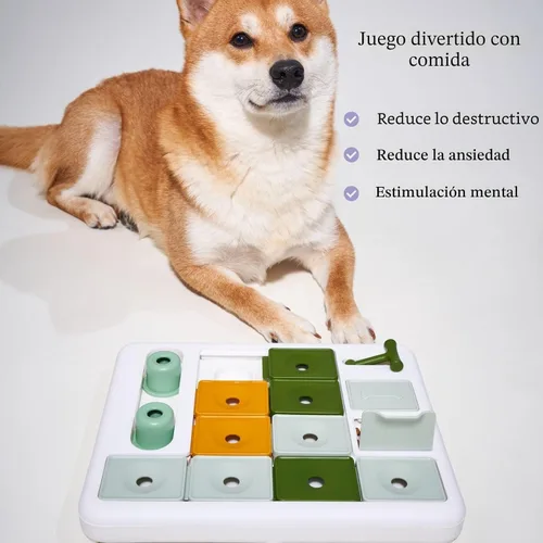 Vista 5 de Barkwhiz Juguete Rompecabezas para Perros de 3 Niveles, Estimulación Mental para el Aburrimiento y Perros Inteligentes, Rompecabezas de Golosinas