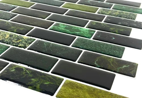 Vista 4 de RockRose Azulejos de vinilo autoadhesivos de alta calidad para despegar y pegar, decoración de estilo artístico, azulejos de pared con textura 3D