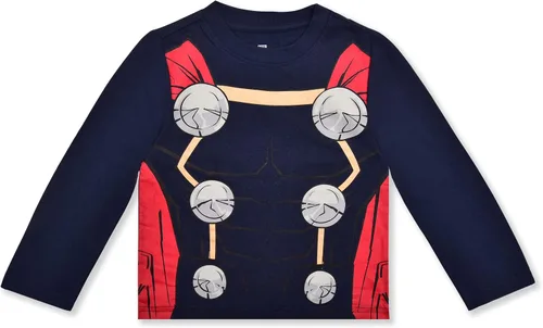 Vista 2 de Marvel Avengers Boys Long Sleeve Shirt and Pants Set for Toddlers and Big Kids
