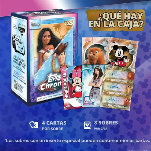 Vista 9 de Topps Chrome Disney 2026 - Sellado de fábrica - Caja de valor