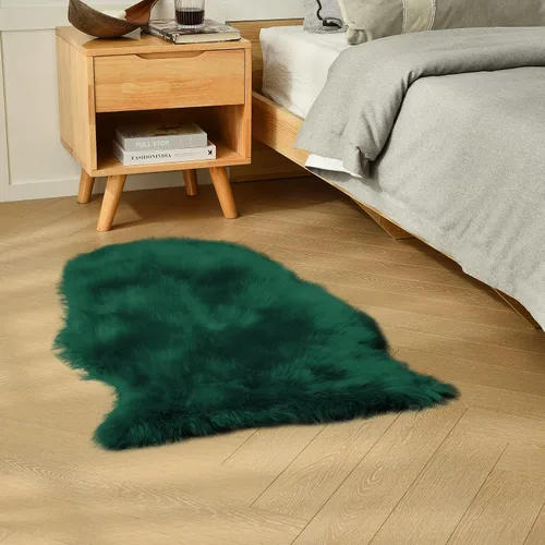 Vista 41 de duduta - Alfombra de pelo sintético de lana de oveja beige 2x3 pies, suave y esponjosa, funda para silla de pelo mullido, alfombra pequeña