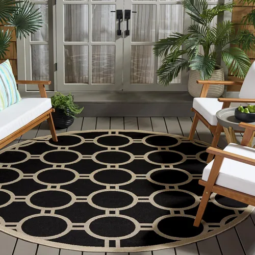 Vista 12 de SAFAVIEH Courtyard Collection CY6924 - Alfombra decorativa para interiores y exteriores, impermeable, fácil de limpiar, 2 pies 3 pulgadas x 6 pies 7