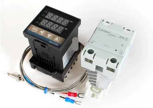 Vista 8 de REX-C100 PID Temperature Controller 220v 400 Degree Digital Thermostat Output 40A SSR K Type Thermocouple