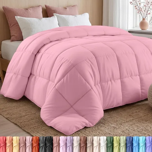 Vista 25 de Utopia Bedding - Juego de edredones de plumón con inserción de edredón acolchado con esquinas y pestañas, edredones alternativos cosidos en caja