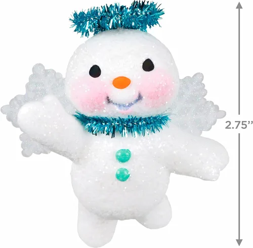 Vista 5 de Hallmark Keepsake Adorno de Navidad 2021, ángel de nieve