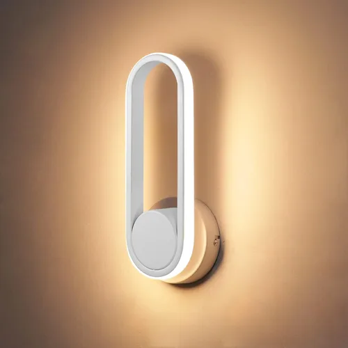 Vista 8 de XEYOU Aplique de pared moderno de 12 W, giratorio, 330°, para interiores, color negro, LED, para dormitorio, sala de estar, hotel, pasillo, pasillo