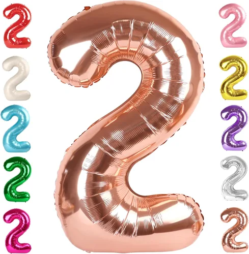 Vista 126 de Globos del números 0 de 40 pulgadas para formar los números 10, 20, 30, 40, 50, 60, 70, 80, 90, 100, para decoración de cumpleaños, bodas, eventos