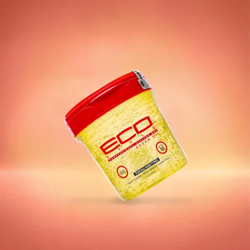 Vista 3 de Eco Style Gel de peinado de aceite de argán marroquí – Promueve un cabello saludable – Nutre y repara – Proporciona un brillo duradero – Proporciona
