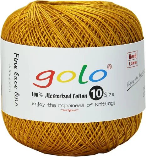 Vista 112 de Golo - 3 bolas de hilo de ganchillo tamaño 10, hilo de crochet para tejer a mano 102
