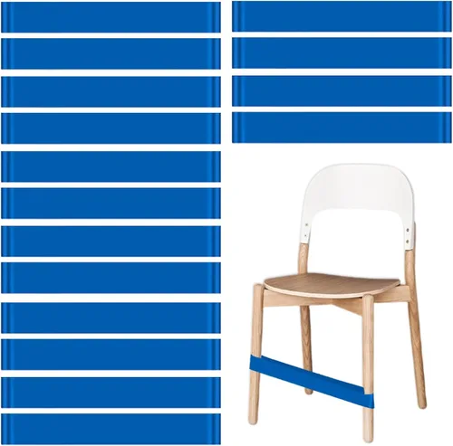 Vista 22 de Bandas de silla para niños con pies inquietos, paquete de 8, negro, material PTE, sensor de TDAH, aula y hogar