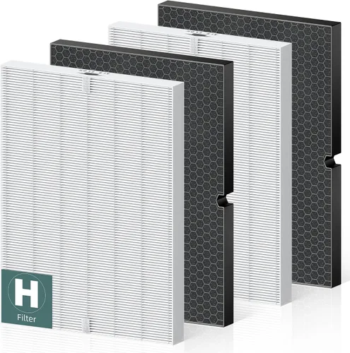 Vista 13 de 116130 Filtro de Repuesto H Removedor de Humo para Purificador de Aire Winix 5500-2 AM80 Plasmawave, Paquete Combinado de Filtro HEPA Verdadero