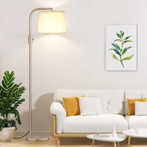 Vista 9 de Ambimall Lámpara de pie totalmente regulable - Lámparas de pie de 9W con bombilla LED incluida, lámparas de pie para sala de estar con cabezal