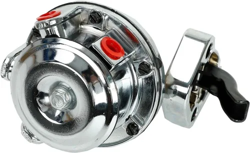 Vista 6 de Bomba de combustible mecánica cromada con accesorios compatibles para SBC Chevy 265 283 305 307 327 350 400 409