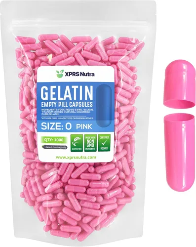 Vista 9 de XPRS Nutra Size 0 Empty Capsules - 100 Count Empty Gelatin Capsules - Pills DIY Capsule Filling - Pure Bovine Pill Gel Caps for Do-It-Yourself
