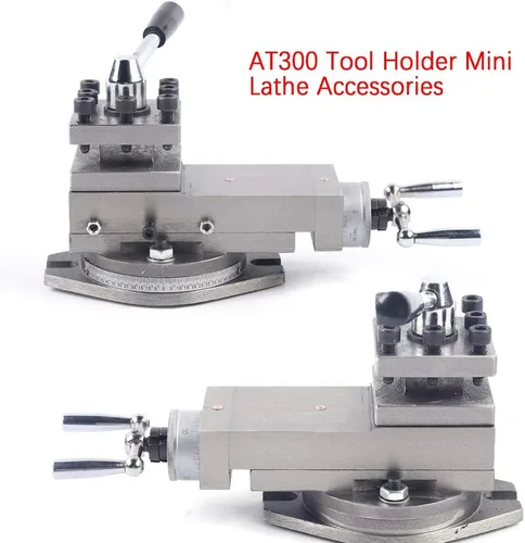 Vista 5 de Universal AT300 Torno de Metal Herramienta Titular de la Asamblea de Torno de Metalworking Mini Torno Accesorio 0.630 in
