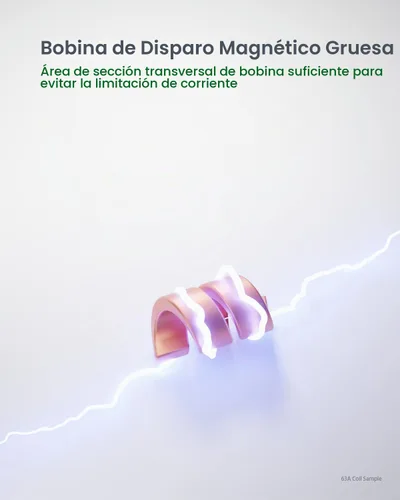 Vista 4 de Interruptor de Circuito en Miniatura AC, Interruptor de Circuito de 6 Amperios 120V/240V de 1 Polo Montaje en Riel DIN, Interruptor de Desconexión