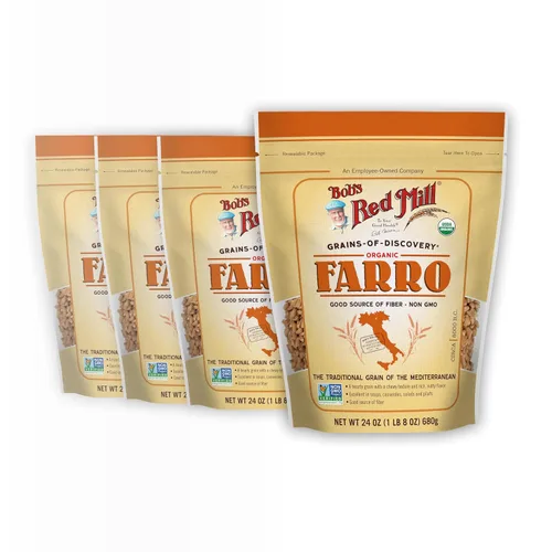 Vista 5 de Bob's Red Mill Grano Farro orgánico, 24 onzas (paquete de 4)