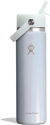Vista 122 de Hydro Flask Botella de agua – Acero inoxidable aislado – Tapa flexible con popote de boca ancha, antiderrames, a prueba de fugas y recargable