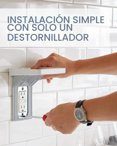 Vista 9 de Sanus Estante de salida para dispositivos pequeños hecho para Google en blanco y gris niebla. Capacidad para pequeños dispositivos electrónicos