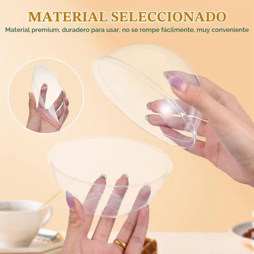 Vista 3 de CALLARON - 10 recipientes transparentes para tartas de 5.11 pulgadas con forma de bola, cajas para pasteles