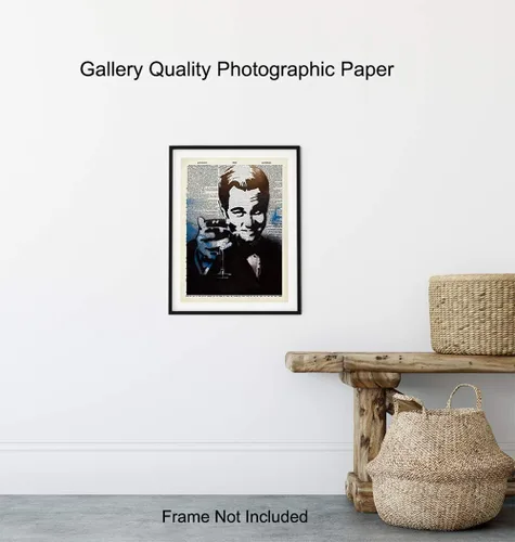 Vista 8 de Póster de Banksy Leonardo DiCaprio para pared, decoración única del hogar para bar, cocina, oficina, regalo de felicitación para celebración