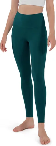 Vista 2 de ODODOS - Leggings de yoga de cintura alta para mujer con bolsillos, pantalones de yoga deportivos con control de abdomen, no se transparentan