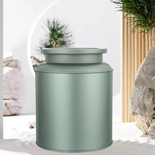 Vista 7 de OUNONA Tinplate Tea Storage Container with Lid Packaging Box for Spices
