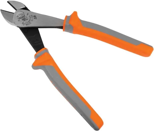 Vista 8 de Klein Tools 2288RINS Alicates Cortadores Diagonales Aislados de 1000V, Fabricados en EE.UU., Diseño de Alta Palanca, Cuchillas Endurecidas por