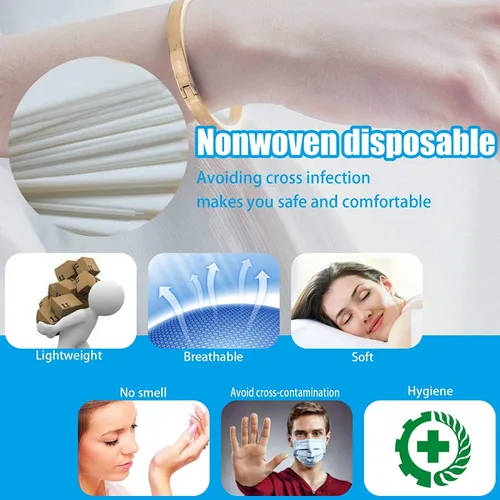Vista 5 de BNP 10 piezas de sábanas de spa desechables para mesa de masaje, cubierta impermeable no tejida para masajes, spa y exámenes, suministros de spa