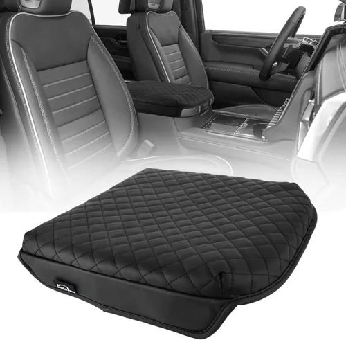 Vista 9 de Funda para consola central, para Ford Explorer 2012-2019, accesorios impermeables, de microfibra, de cuero, caja de reposabrazos, funda protectora