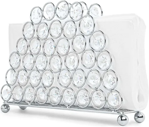 Vista 12 de Servilleteros de cristal elegantes y lujosos para servilletas de papel, cocina, comedor y encimeras, soporte para almacenamiento
