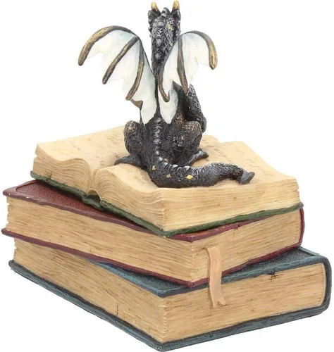 Vista 5 de Unicorn Studio WU77103AA Miniature Scholars Dragons Books - Caja de baratijas