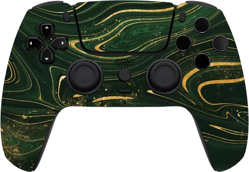 Vista 24 de ProControllers LLC Custom Wireless Controller for PS5 - Hand Airbrushed & Multiple Designs Available (Alligator)