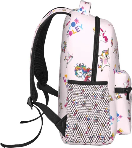 Vista 3 de hgxim Mochila escolar rosa patrón ligero ocio bolsa 3d impresión gran capacidad patrón ocio bolsa viaje, Rosado, Moderno" o "Personalizado