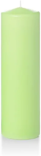 Vista 148 de Yummi - Velas redondas de pilar blancas de 3 pulgadas x 4 pulgadas, 3 por paquete