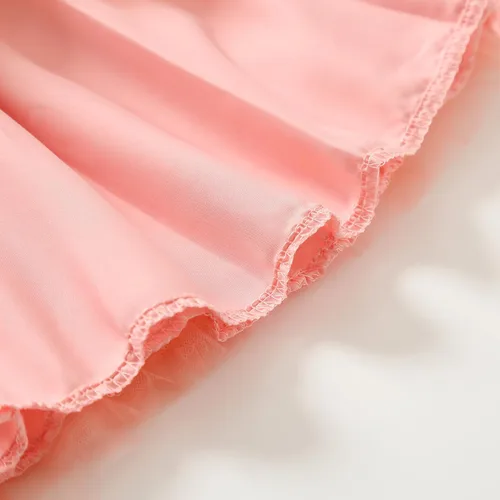 Vista 5 de LYQTloml Vestidos de bebé niña con volantes de manga larga con lazo entretejido floral princesa tutú faldas ropa para niñas pequeñas