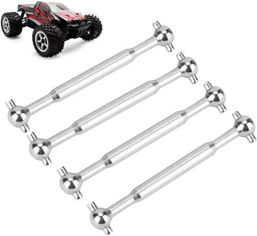 Vista 3 de Eje de transmisión RC, 4 ejes de rueda duraderos para camiones modelo a escala 1/18, mejora del rendimiento del coche RC de carreras