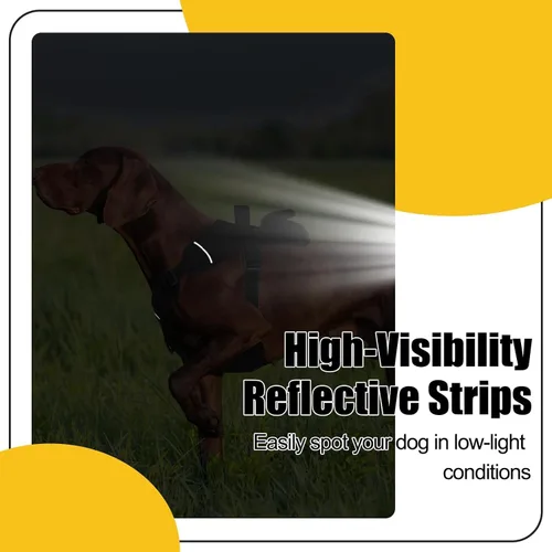 Vista 7 de Arnés para perros de tamaño pequeño, arnés de chaleco para perro sin tirones con asa de fácil control, arnés ajustable reflectante para perros que