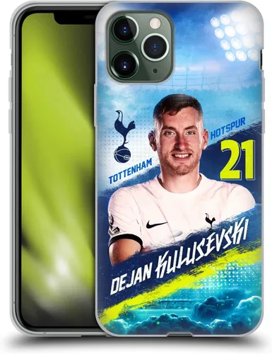 Vista 11 de Head Case Designs Officially Licensed Tottenham Hotspur F.C. Cristian Romero 2023/24 First Team Gel Case [Military Grade] Compatible with Apple