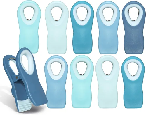 Vista 50 de COOK WITH COLOR Clips para bolsas de chips con imán para almacenamiento de alimentos con agarre hermético para bolsas de pan, bolsas de aperitivos