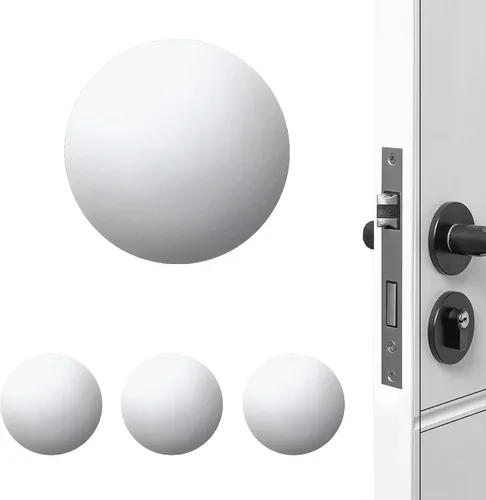 Vista 12 de Topes de Puerta Protector de Pared Protector Amortiguador Pomo de Puerta Mango de Puerta Parachoques Autoadhesivo Silenciador Goma Suave Almohadilla