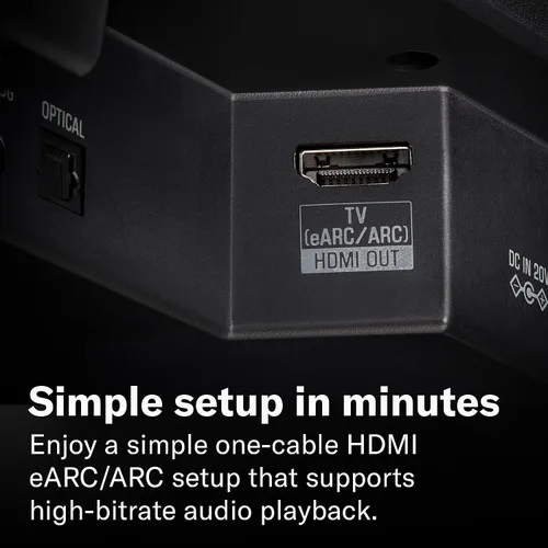 Vista 9 de YAMAHA B200A Compact Sound Bar with Dolby Atmos, Bluetooth - Black