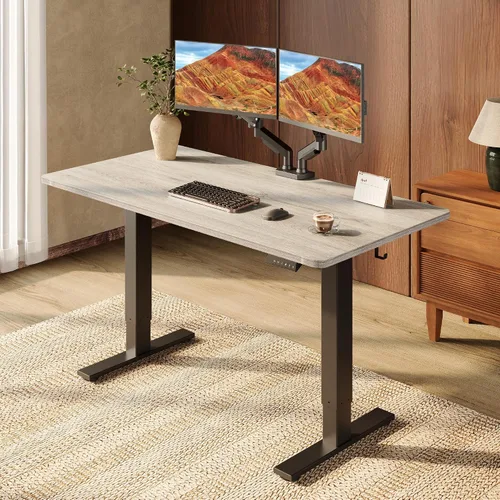 Vista 15 de SANODESK - Escritorio eléctrico ergonómico ajustable de altura grande de 71 Marco extendido blanco/parte superior blanca