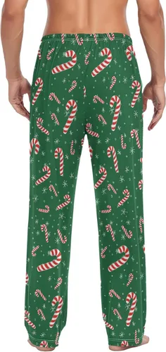 Vista 5 de Aslsiy Lizards Green - Pantalones de pijama para hombre, pantalones suaves separados para hombre, pantalones de descanso
