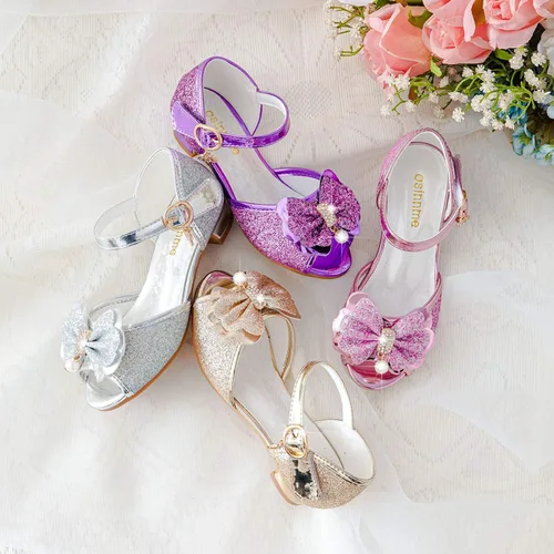 Vista 7 de Osinnme - Sandalias de boda para niña pequeña y grande