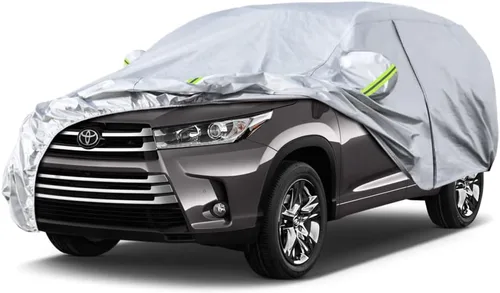 Vista 57 de KouKou Funda impermeable para automóvil SUV adecuada para BMW X1 de 2009 a 2025, 7 capas a prueba de viento para todo tipo de clima, cubierta
