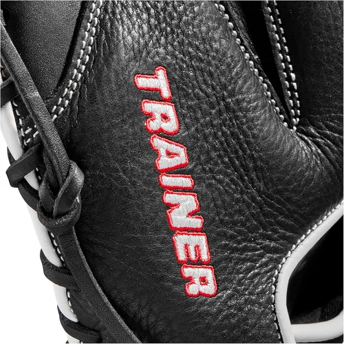 Vista 7 de Wilson Guantes de Béisbol Entrenador - Negro/Rojo