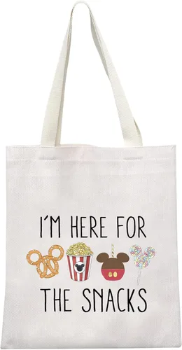 Vista 8 de GJTIM Regalo para amantes de los aperitivos, regalo de vacaciones para la familia, bolsa de viaje I'm Here For The Snacks Crossbody Bag