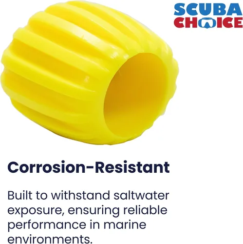 Vista 5 de Scuba Choice Scuba Diving Tank Cylinder Valve Oval Shape Knob Yellow